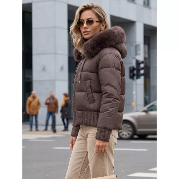  Női kabát DSTREET TY5831 BARNA 