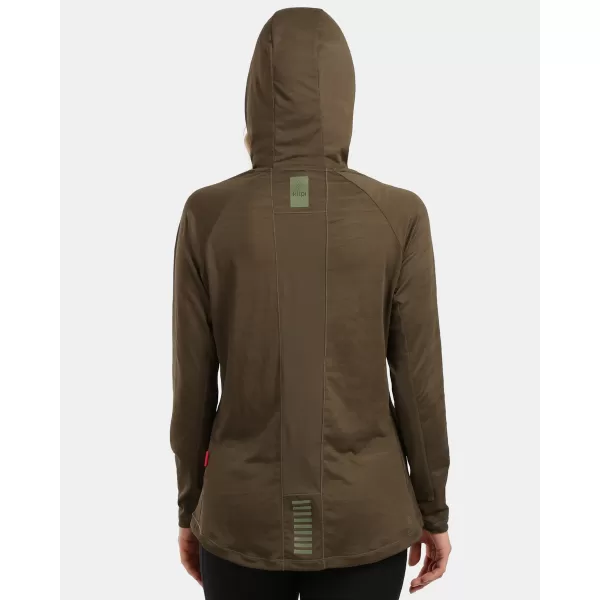  Funkcionális női póló KILPI AILEEN-W 1L0309KI KHAKI 