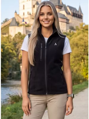 Női gyapjú mellény ALTISPORT ALW002525 FEKETE