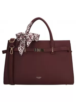 Bevásárlótáska CHARM LONDON The Hamptons W01592 Bordeaux red BORDÓI VÖRÖS
