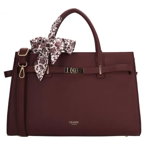  Bevásárlótáska CHARM LONDON The Hamptons W01592 Bordeaux red BORDÓI VÖRÖS 