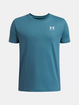 Fiú póló UNDER ARMOUR B SPORTSTYLE LC SS 1389962-466 KÉK