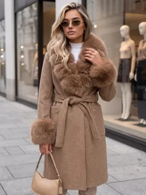 Női kabát DSTREET TY6075 KARAMELLA
