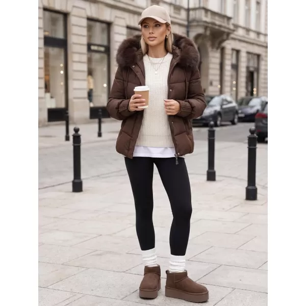  Női kabát DSTREET TY5894 BARNA 