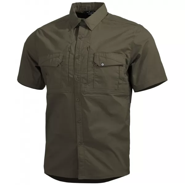  Férfi ing PENTAGON PLATO SHIRT SHORT K02019-SH RANGER ZÖLD 