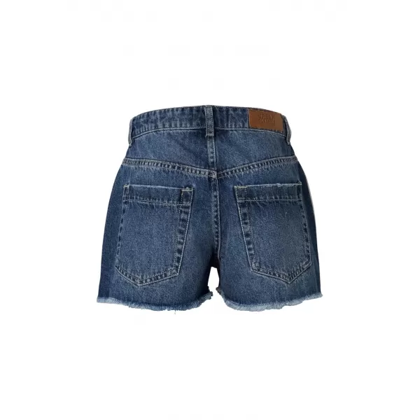  Női rövidnadrág URBAN CLASSICS TB8193 KÖZÉP MÉLYKÉK MOSOTT 