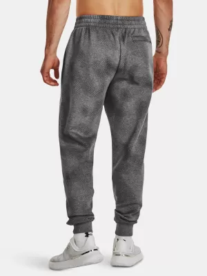 Férfi melegítőnadrág UNDER ARMOUR UA RIVAL FLEECE PRINTED JGRS 1379777-025 SZÜRKE