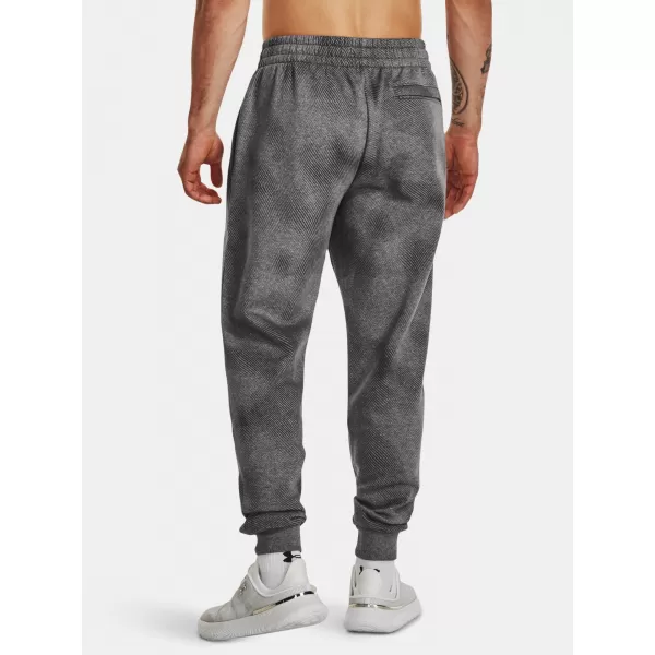  Férfi melegítőnadrág UNDER ARMOUR UA RIVAL FLEECE PRINTED JGRS 1379777-025 SZÜRKE 