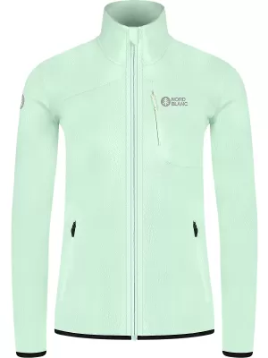 Női könnyű polár pulóver NORDBLANC MAPLE NBSFL8374 MENTA ZÖLD