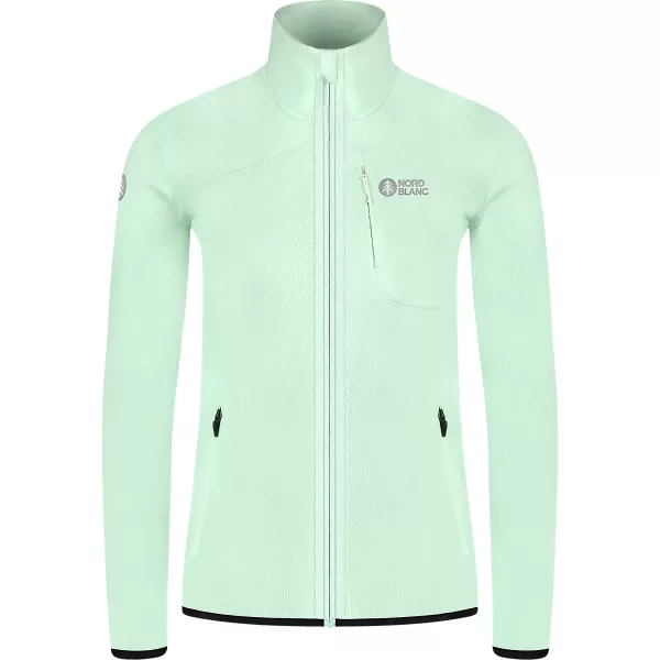  Női könnyű polár pulóver NORDBLANC MAPLE NBSFL8374 MENTA ZÖLD 