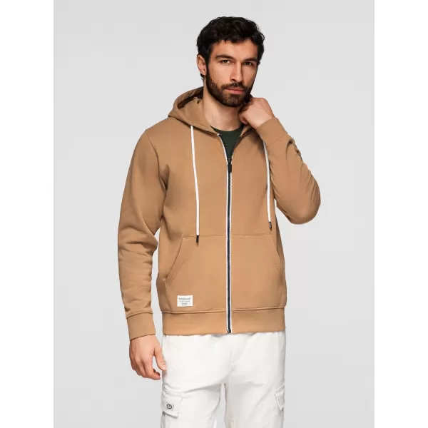  Férfi pulóver OMBRE OM-SSBZ-0272 BARNA 