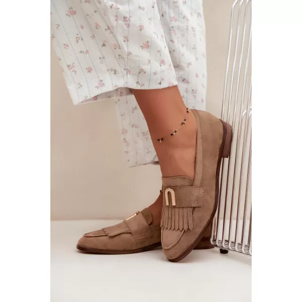  Női mokaszinok BOTO 3742 KHAKI 