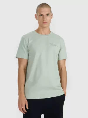 Férfi póló 4F WAW25TTSHM2372 MENTA