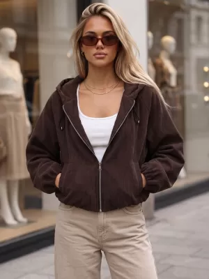 Női kabát DSTREET TY6061 BARNA