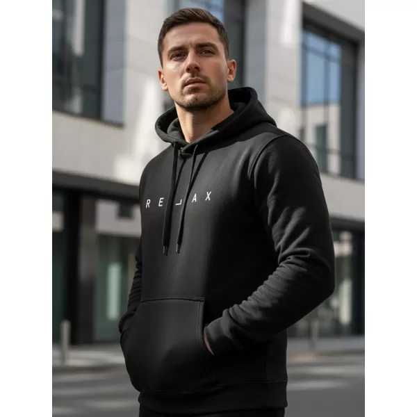  Férfi pulóver DSTREET NX0001B-BK FEKETE 