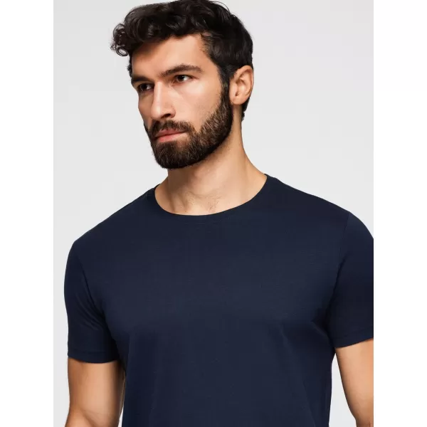  Férfi póló OMBRE OM-TSBS-0268 FEKETE/ZÖLD/KHAKI 