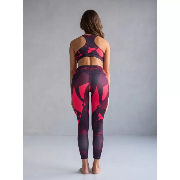  Női prémium hosszú leggings (új méretek) ALTISPORT VOJ/ALW080LEG05 BORVÖRÖS 