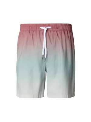 Férfi úszónadrág URBAN CLASSICS TB8452-22413 ZÖLD SZÍNÁTMENET
