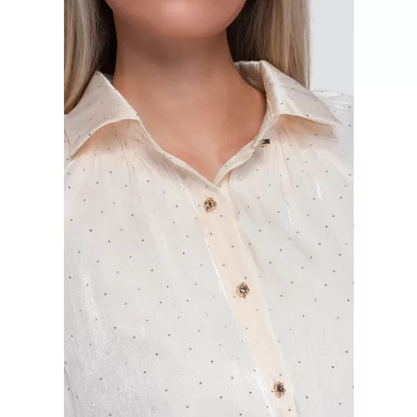  Női ing OMBRE OW-SH-E0068 BÉZS 
