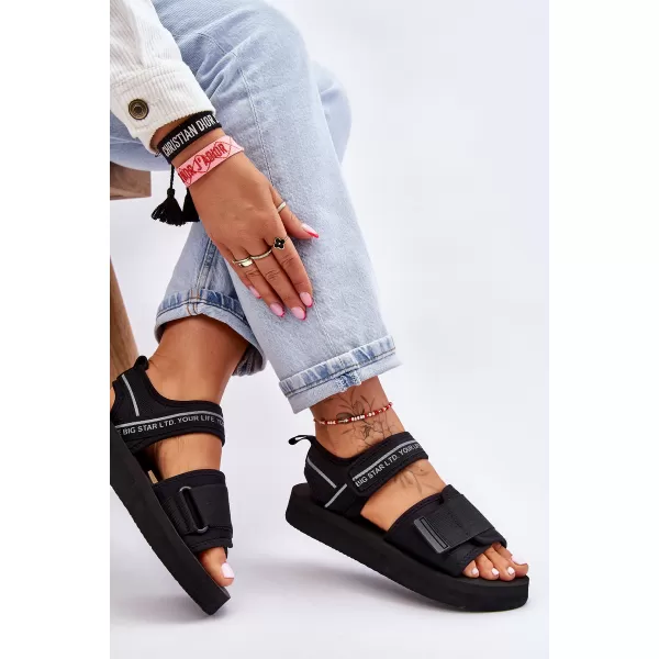 Női szandál BIG STAR SHOES LL274784 FEKETE 