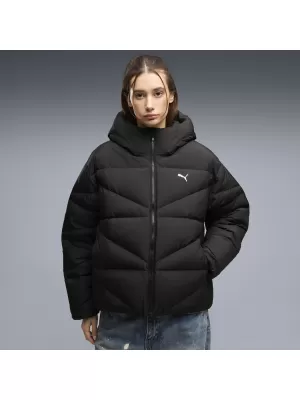 Női kabát PUMA HOODED DOWN PUFFER JACKET W 69458001 PUMA FEKETE