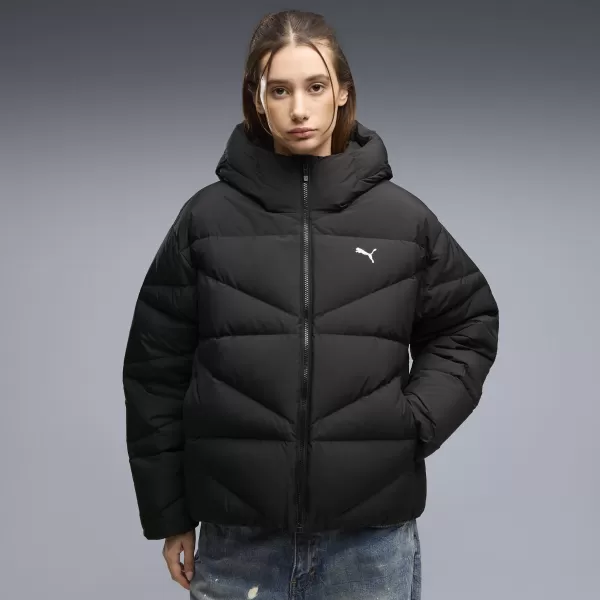  Női kabát PUMA HOODED DOWN PUFFER JACKET W 69458001 PUMA FEKETE 