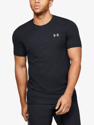 Varrat nélküli férfi póló UNDER ARMOUR SEAMLESS WAVE SS 1351450-001 FEKETE