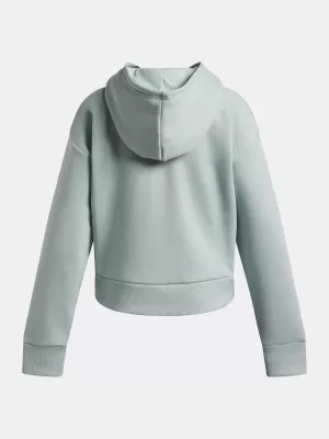 Lány pulóver UNDER ARMOUR UA RIVAL FLEECE HOODIE 1379517-477 KÉK