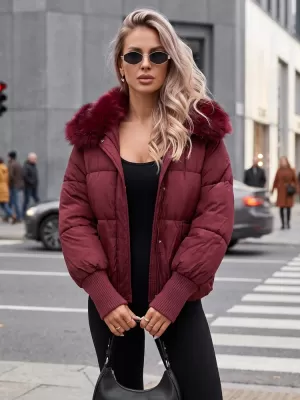 Női kabát DSTREET TY5817 BURGUNDIA