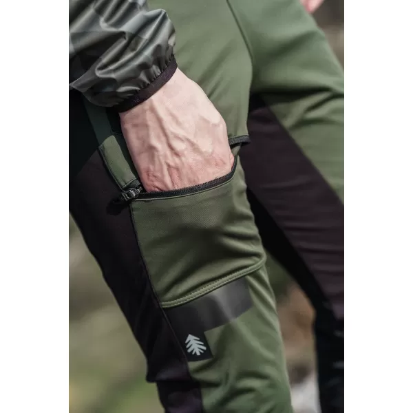  Férfi vízálló multisport nadrág NORDBLANC RIDGEWALK NBSPM8325 SÖTÉTZÖLD 