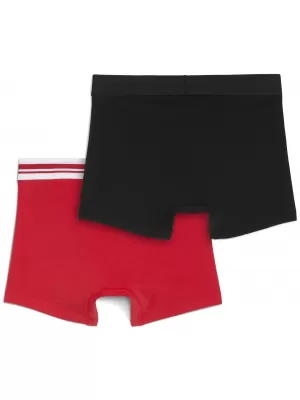 Férfi boxerek PUMA MEN EVERYDAY PLACED LOGO BOXER 2P 93847605 PIROS/FEKETE