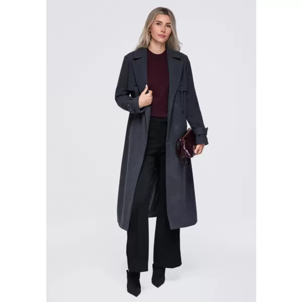  Női kabát OMBRE OW-CT-E0005 SÖTÉTSZÜRKE 