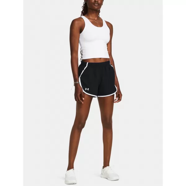  Női rövidnadrág UNDER ARMOUR UA FLY BY 3'' SHORTS 1382438-002 FEKETE 