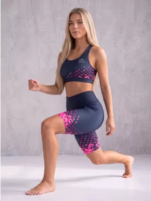 Női prémium térdig érő leggings (új méretek) ALTISPORT VOJ/ALW109LEG06 RÓZSASZÍN-FEKETE