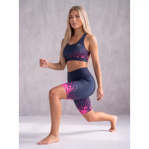  Női prémium térdig érő leggings (új méretek) ALTISPORT VOJ/ALW109LEG06 RÓZSASZÍN-FEKETE 
