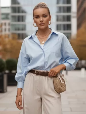 Férfi ing DSTREET DY0382 KÉK