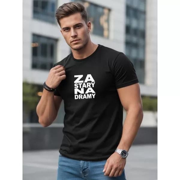  Férfi póló DSTREET NX0112R-BK FEKETE 