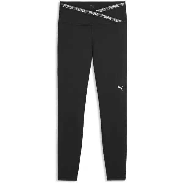  Női leggings PUMA W STRONG CROSS FRONT TIGHT - HW 7/8 52849801 PUMA FEKETE 