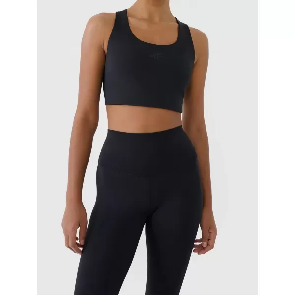  Női leggings 4F WAW25TTIGF242 MÉLYFEKETE 