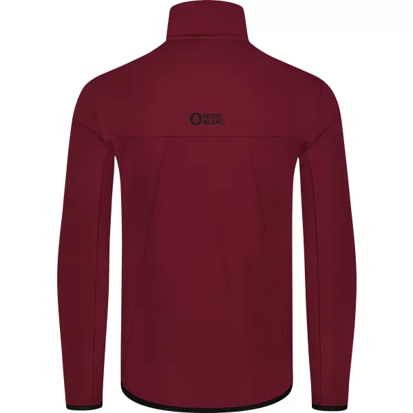  Férfi powerfleece pulóver NORDBLANC MORASS NBSFM8335 BURGUNDIA 