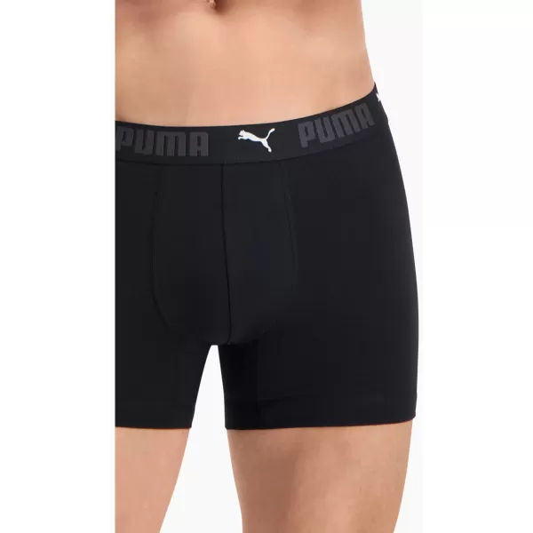 Férfi boxerek PUMA SPORT COTTON BOXER 2P 93552101 FEKETE 