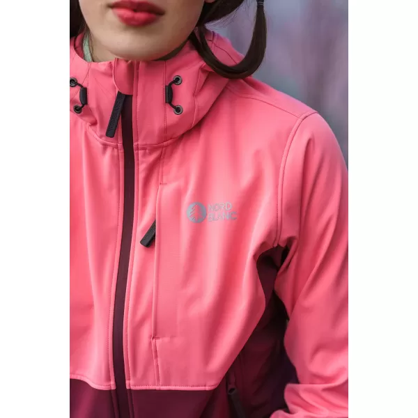  Női softshell kabát NORDBLANC BLINK NBSSL8320 RÓZSASZÍN 