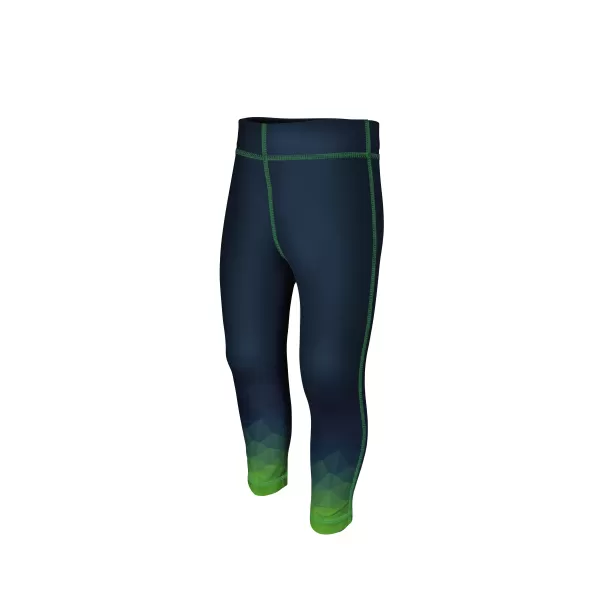  Gyerek funkcionális leggings WAMU MOZAIKA SÖTÉTZÖLD 