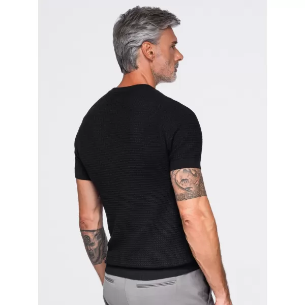  Férfi póló OMBRE OM-TSCT-0303 FEKETE 