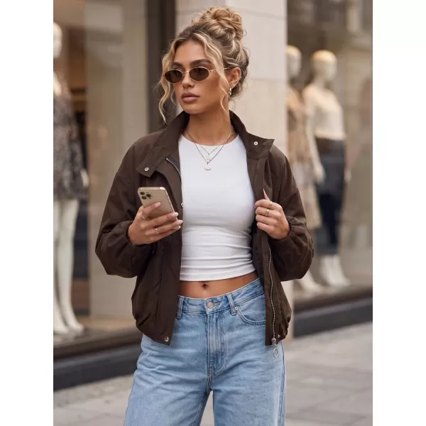 Női kabát DSTREET TY6022 BARNA 