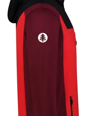 Férfi powerfleece pulóver NORDBLANC SPRAWL NBSFM8333 PIROS