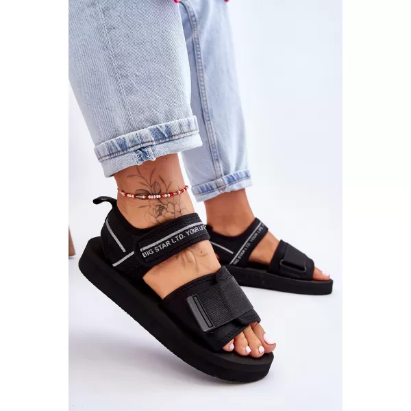  Női szandál BIG STAR SHOES LL274784 FEKETE 