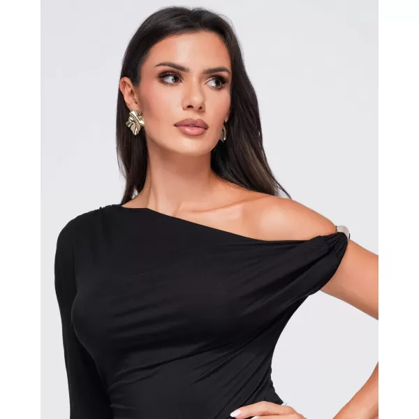  Női póló OMBRE OW-TS-E0075 FEKETE 