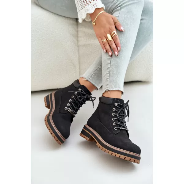  Női bokacsizma BIG STAR SHOES OO274A290 FEKETE 