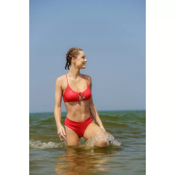 Női bikini alsó NORDBLANC ETHEREAL NBSSS8241 PIROS 